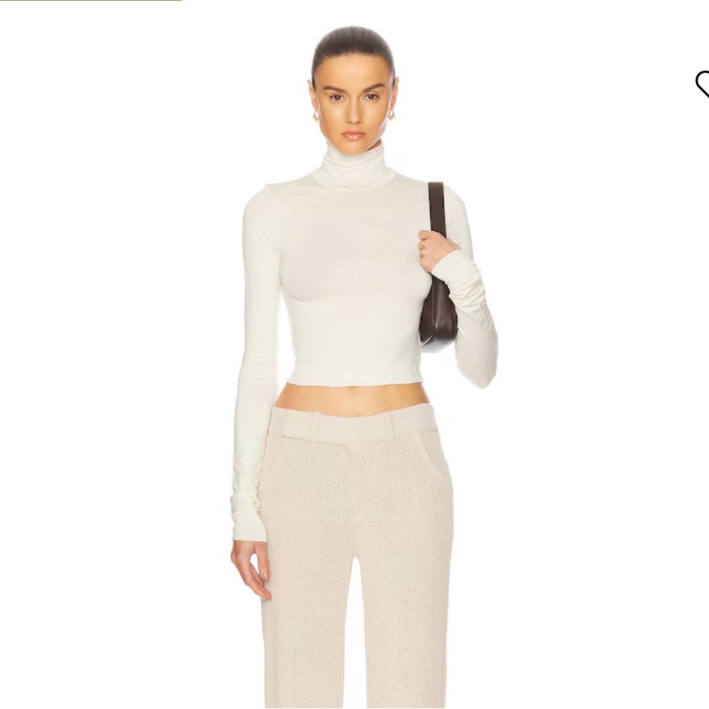 Eterne Charcoal Gray Crop Turtleneck - Picture 3 of 3